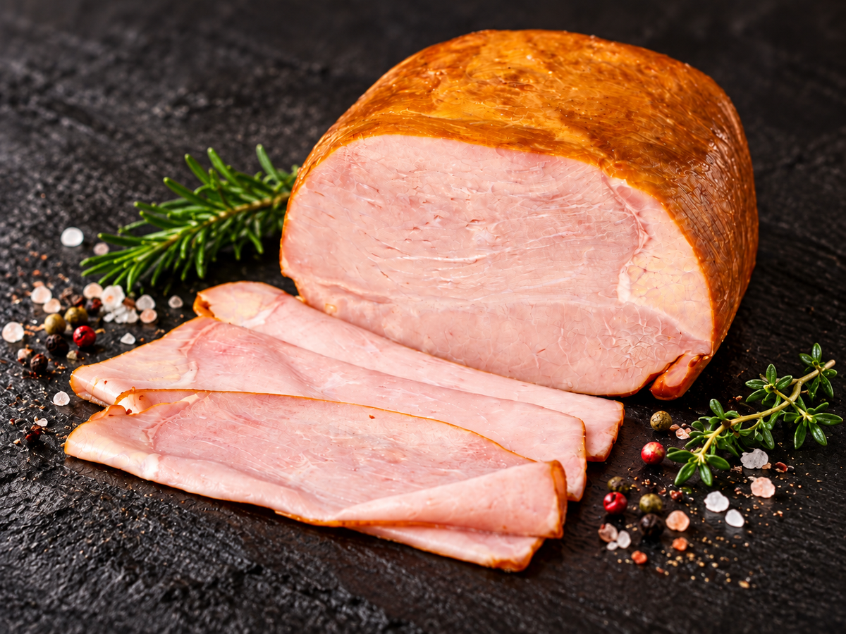 Jambon de poulet fumé